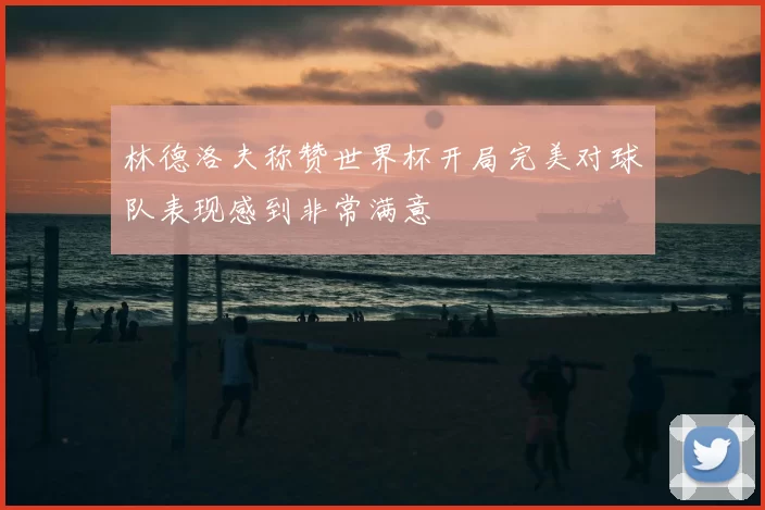 林德洛夫称赞世界杯开局完美对球队表现感到非常满意